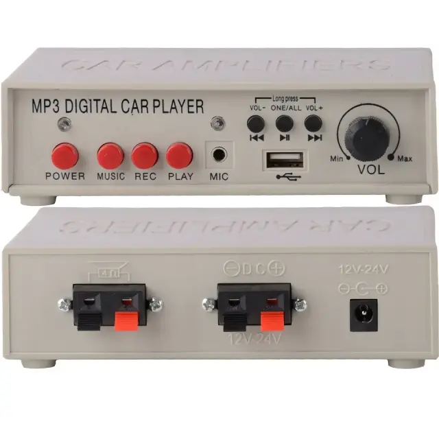 Σετ ενισχυτής αυτοκινήτου με Mp3 Player-κόρνα και μικρόφωνο 25W 3