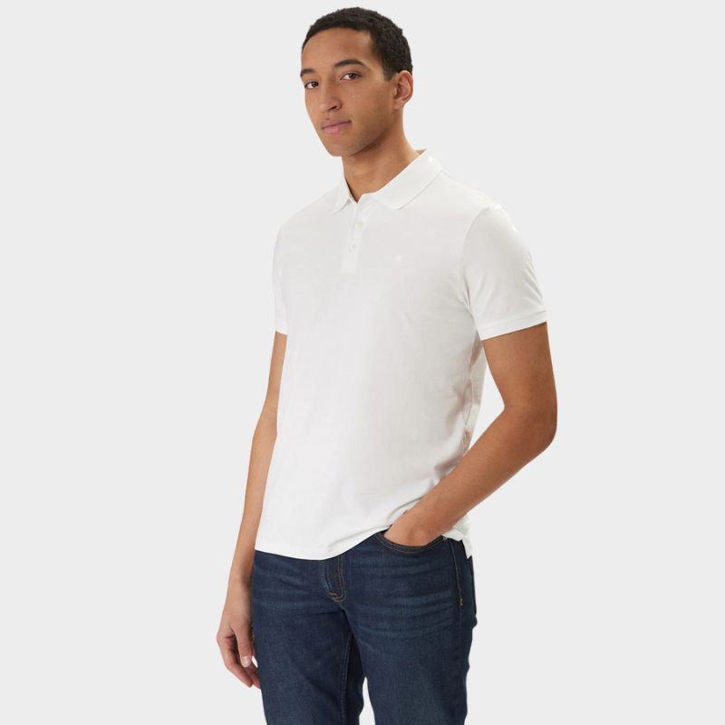 Calvin Klein - Ανδρικό T-Shirt Polo Classic Logo LV04RD255G-YAF Λευκό - XL