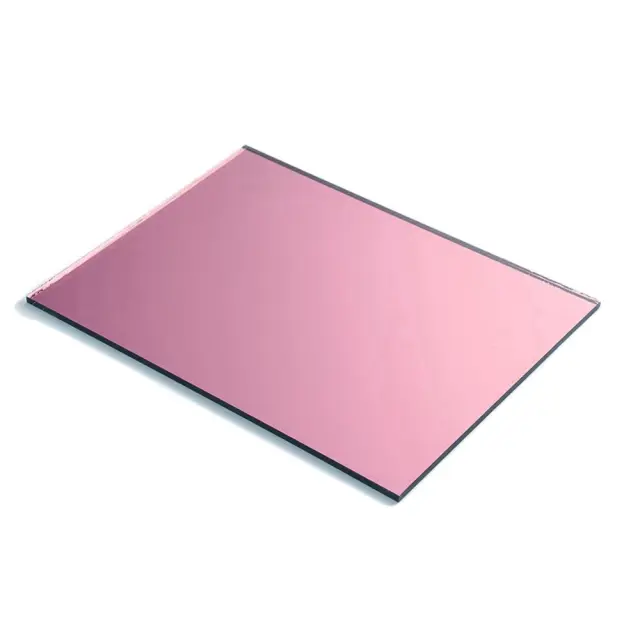 Γυαλί Βιτρώ - Καθρέφτης Μωβ - 15x20cm