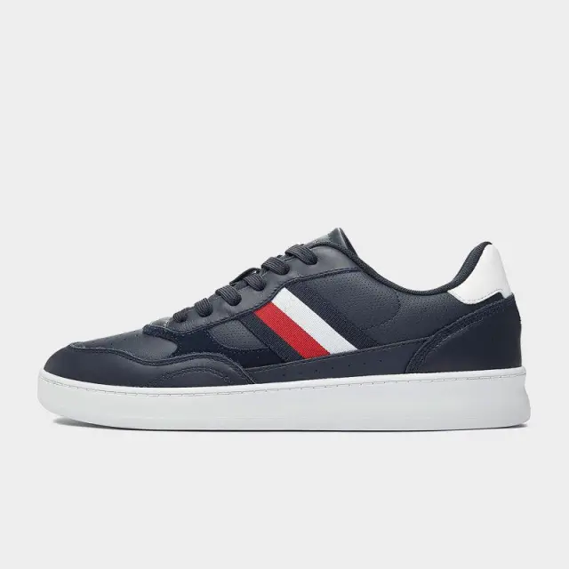 Tommy Hilfiger - Ανδρικά Sneakers Court Cupsole Retro Lth Stripes FM0FM04828-DW5 Μπλε - 46 2