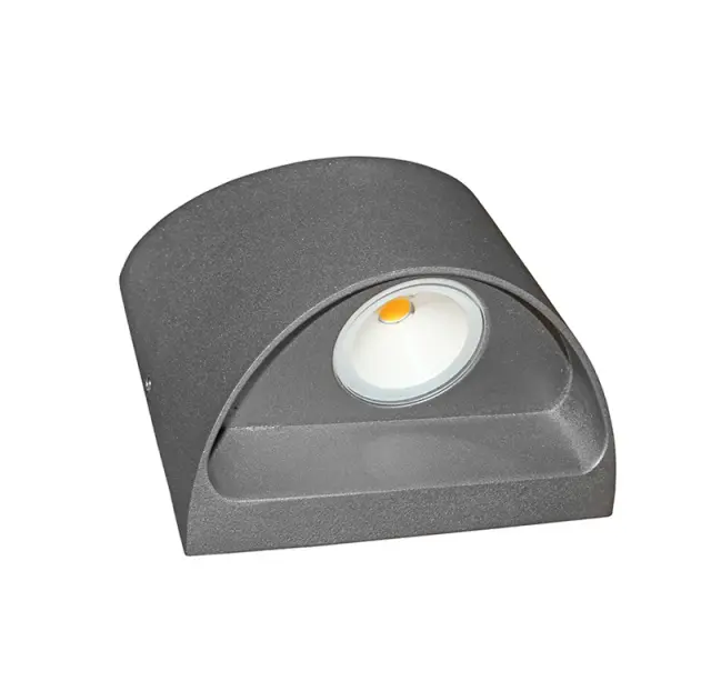 LED ΦΩΤ.ΕΠΙΤ.ΑΛΟΥΜ.ΟΒΑΛ ΔΙΠΛΗΣ ΚΑΤΕΥΘΥΝΣΗΣ 2Χ3W 3000K ΓΚΡΙ