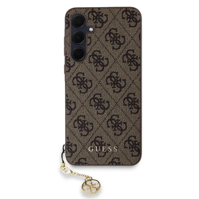 Guess 4G Charm Case for Samsung Galaxy A35 5G Brown 2