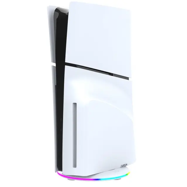 iPega P5S025S Vertical Stand with RGB for PS5 Slim/PS5 Pro White 3