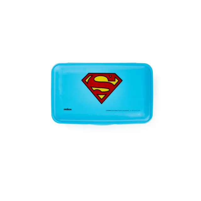 Excelsa Lunchbox / Ορθογώνιο Τάπερ Φαγητού (με πηρούνι & μαχαίρι): Superman