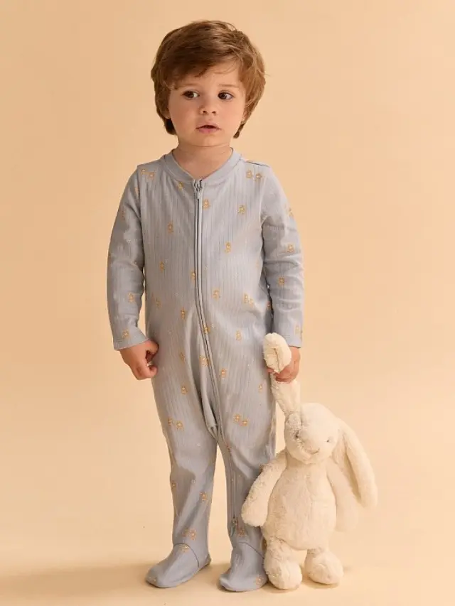 Βρεφική Ολόσωμη Πιτζάμα για Αγόρια Baby Ciel Bears ΜΠΛΕ 2