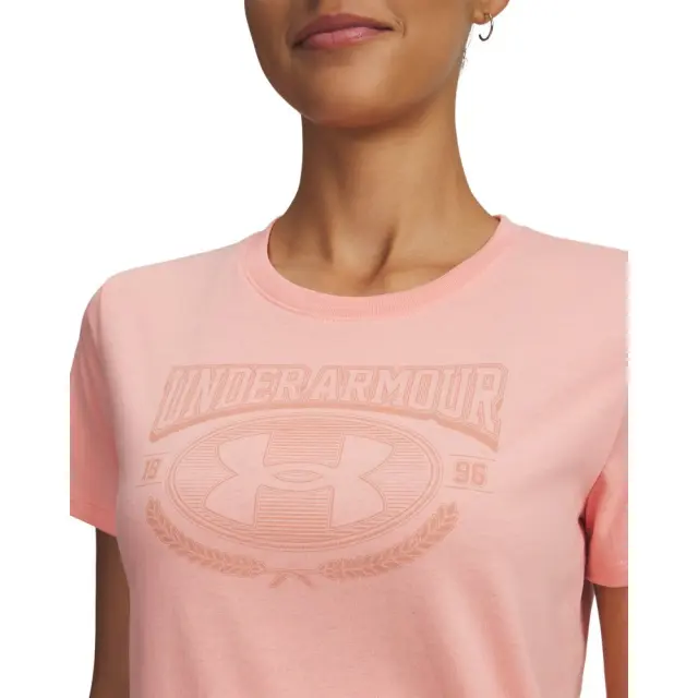 Under Armour Varsity T-Shirt (6010592-603) - Ροζ - L 3