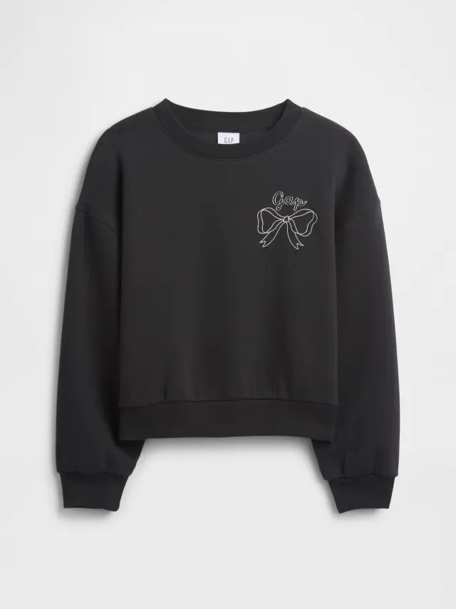 Παιδικό Oversized Graphic Φούτερ black moonless night