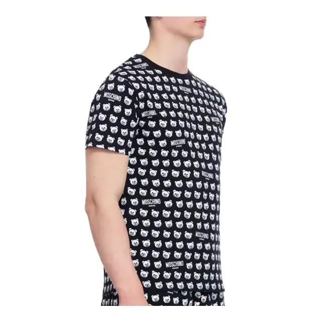 Moschino Ανδρικό T-Shirt Teddy Bear Crewneck, Χρώμα Μαύρο 2