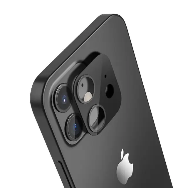 Προστασία Κάμερας Hoco 3D Metal για Apple iPhone 12 Mini Μαύρο 3