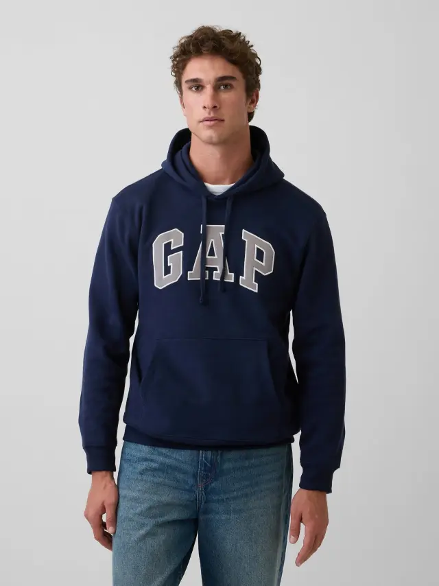 Ανδρικό Φούτερ με Κουκούλα VintageSoft με Λογότυπο Tapestry navy blue
