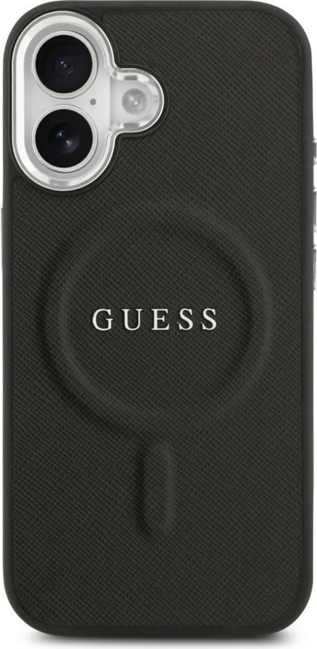 Guess PU Saffiano MagSafe Case for iPhone 17 Black 2