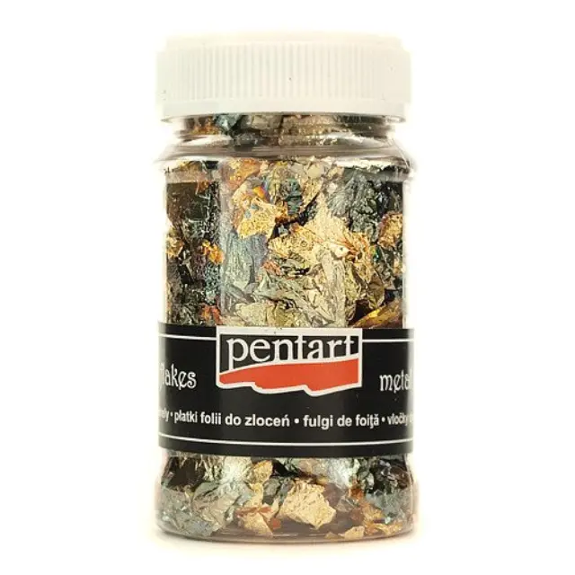Μεταλλικές νιφάδες οξειδωμένες 100ml – Pentart M2