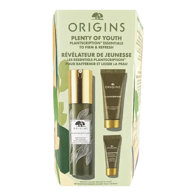 Origins Plenty of Youth Promo Plantscription Multi-Powered Youth Serum Ορός για Καταπολέμηση Ορατών Σημείων Γήρανσης, 50ml & Δώρο Lifting + Firming Cream Συσφικτική Κρέμα, 15ml & Wrinkle Correction Eye Cream Κρέμα Ματιών με Ρετινόλη, 5ml, 1σετ
