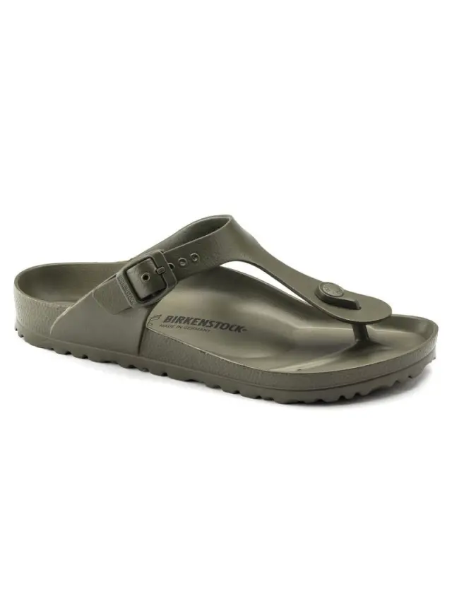 Birkenstock Σαγιονάρες Unisex EVA-αδιάβροχο Πράσινο BIR/EVA GIZEH 1019143 KHAKI 2