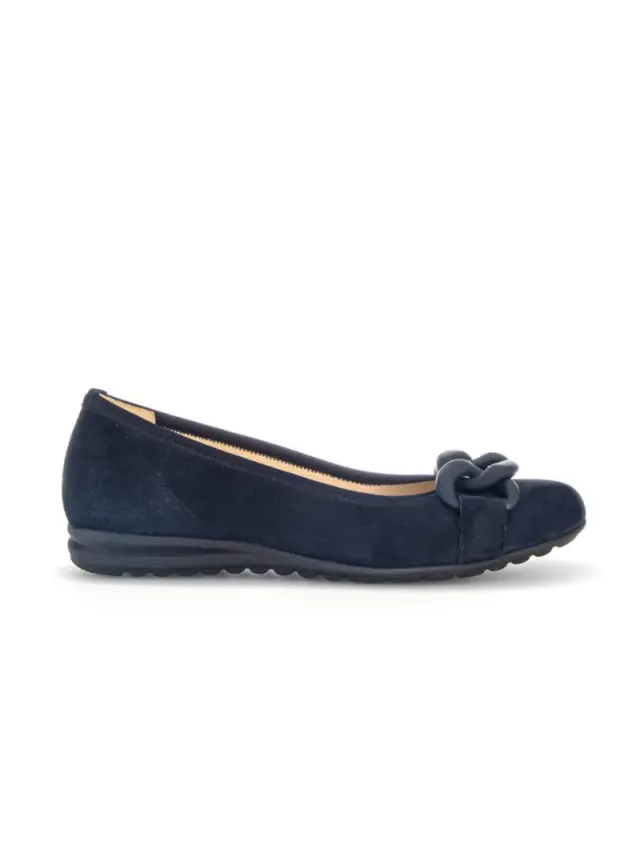 Gabor Μπαλαρίνες Γυναικείο δέρμα Nubuck Μπλέ GAB/62625 36-DARK BLUE 3