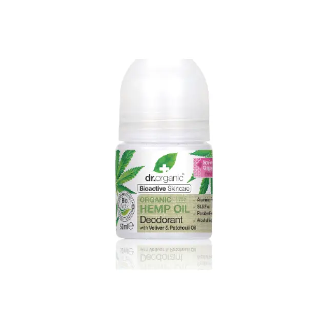 Dr. Organic Hemp Oil Deodorant Roll-On Φυσικό Αποσμητικό σε Μορφή Roll-On με Οργανικό Έλαιο Κάνναβης, 50ml