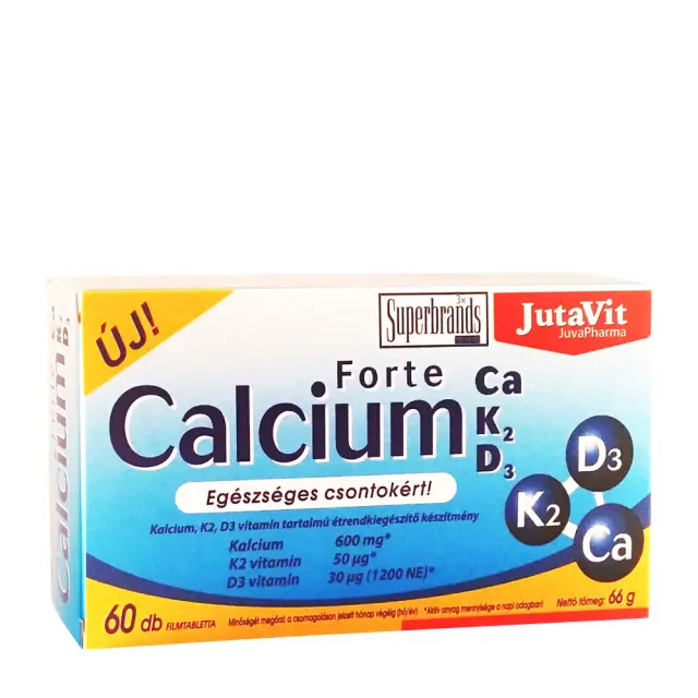 JutaVit Calcium Forte + Ca/K2/D3 tablet