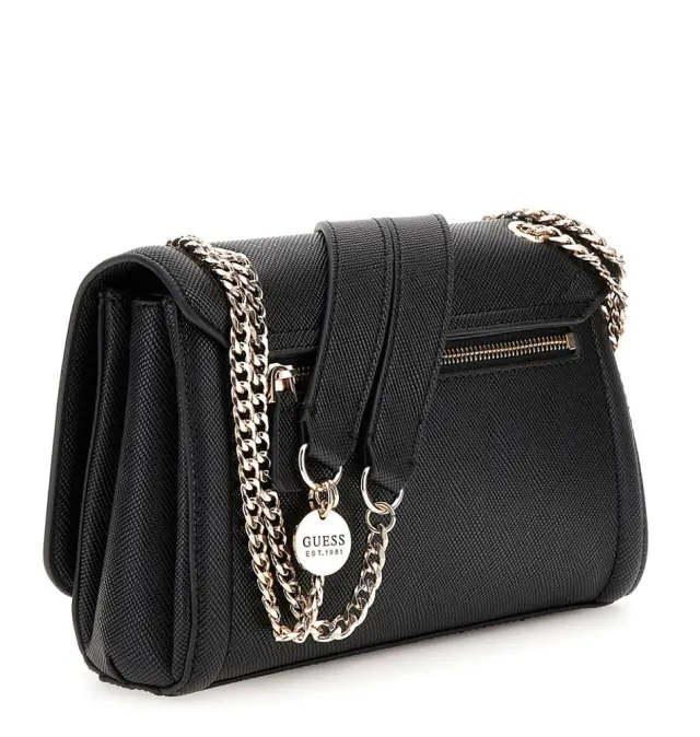Τσάντα GUESS Noelle Convertible XBody Flap HWZG9672210 Μαύρο 3
