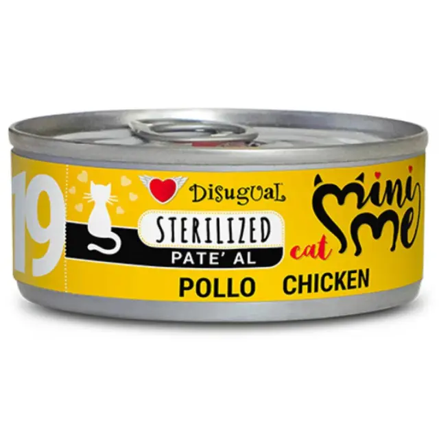 Υγρή Τροφή Disugual Mini Me Cat - Sterilized 19 Pate Με Κοτόπουλο 85gr