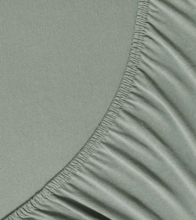 Σεντόνι 180x200+40 King Size Jersey Nima Tender 100% βαμβακερόΜε Λάστιχο- Rock Green 2