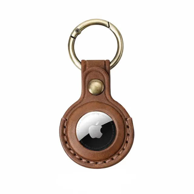 Mobile Origin AirTag Leather Keychain A6, midnight brown 3