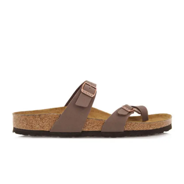 Birkenstock Σαγιονάρες Unisex Birko-Flor-Nubuck(ανθεκτικό υλικό της Birkenstock-επιτρέπει την επαφή με το νερό) Καφέ BIR/MAYARI 071063 MOCCA