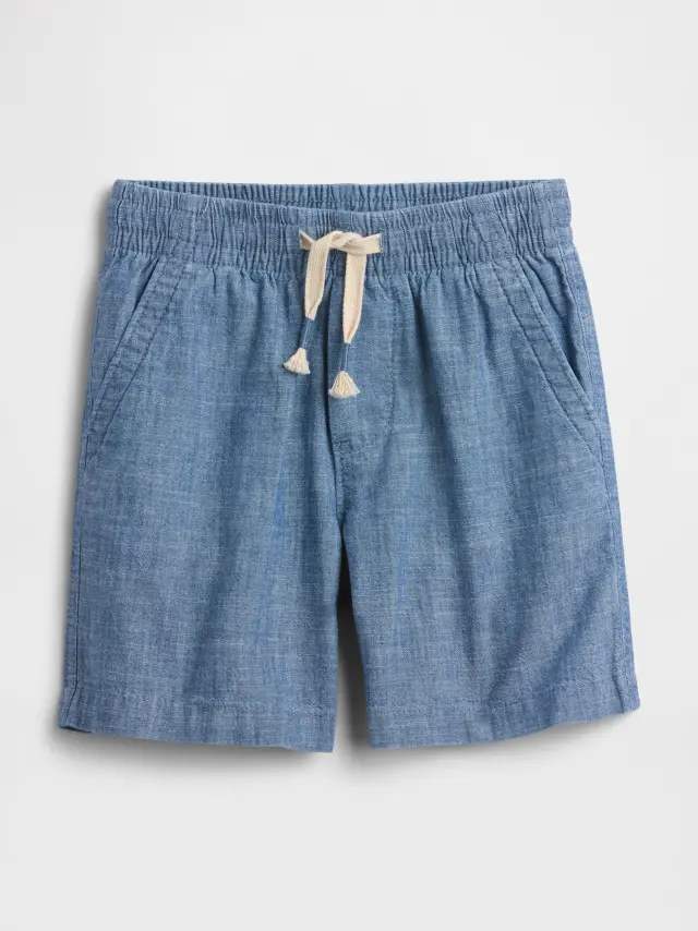 Νηπιακό Σορτς babyGap με Λάστιχο στη Μέση Indigo chambray