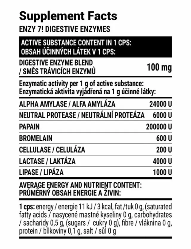 Extrifit Enzy 7! Digestive Enzymes 2