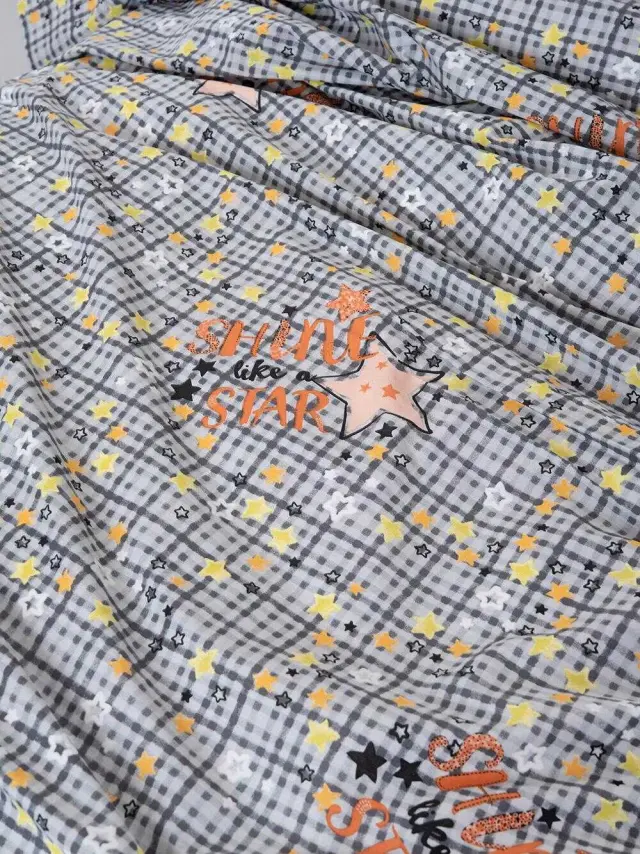 Σετ Παπλωματοθήκη 170Χ250 Μονή Φωσφοριζέ Luminous Palamaiki Cluster Grey 2