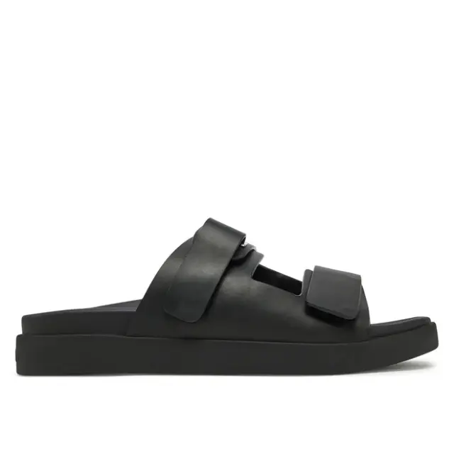 Γυναικεία Δερμάτινα Σανδάλια Calvin Klein HW0HW02489 BEH Μαύρα Μαύρο - 37