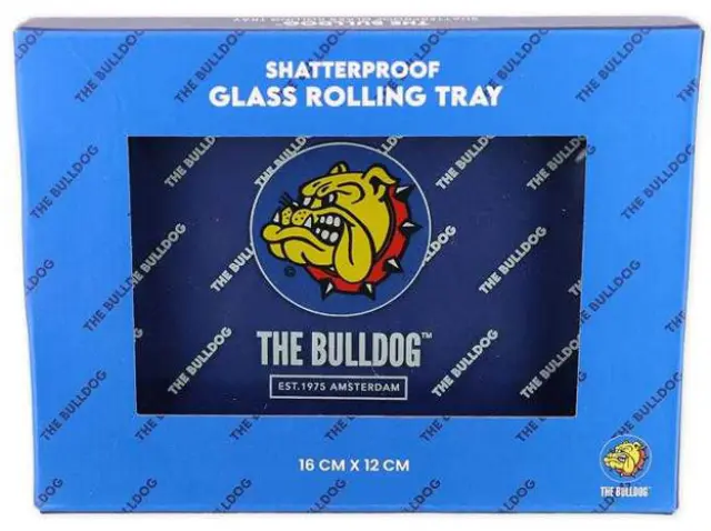 The Bulldog Rolling Tray Γυάλινος Δίσκος Διάφανος Mini (16x12cm) 2