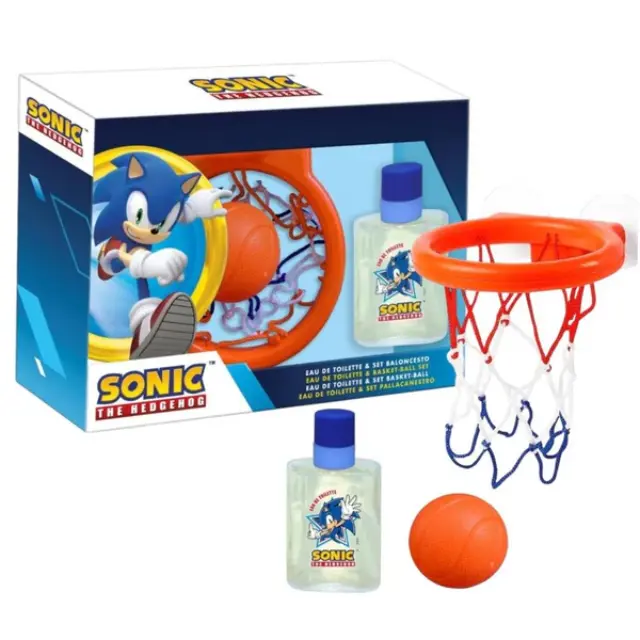 Sonic Παιδικό Αρωματικό Σετ Δώρπου Basket Ball Set: Eau de Toilette 50ml + Μπασκέτα + Μπαλάκι