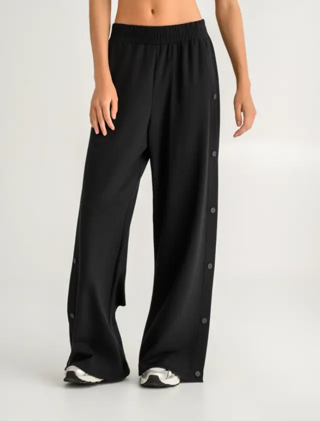 Body Talk Scuba Open Hem Pants Black 1262-908600 - S 2