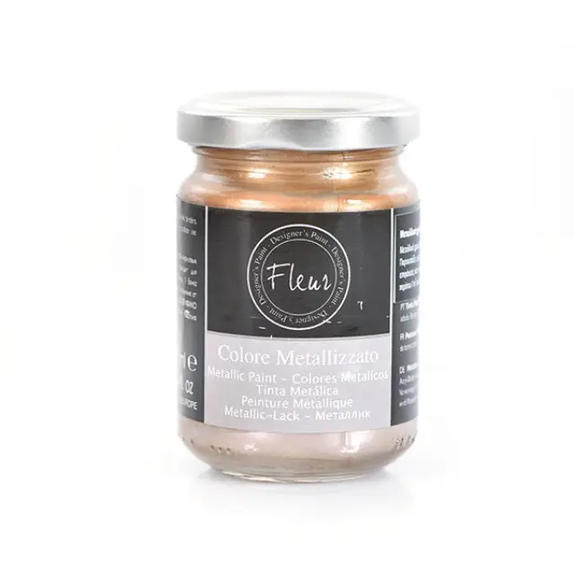 Fleur Colore Metallizzato Υγρό Χρώμα Χειροτεχνίας Χρυσό 130ml