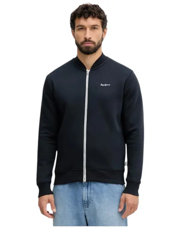 Pepe Jeans - Ανδρική Ζακέτα Φούτερ Macbeth Plain Bomber PM5800010-594 Μπλε
