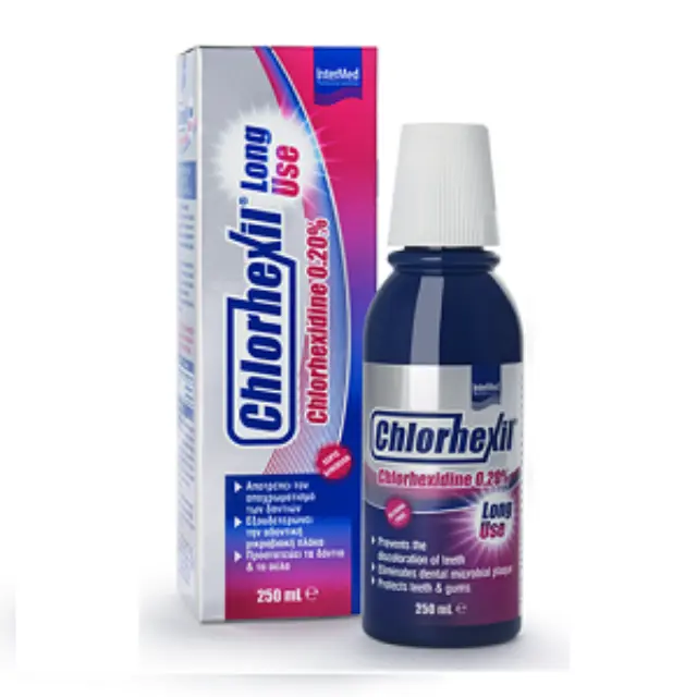 Intermed Chlorhexil 0,20% Mouthwash Long Use Στοματικό Διάλυμα για Πολλαπλή Προστασία της Στοματικής Κοιλότητας, 250ml
