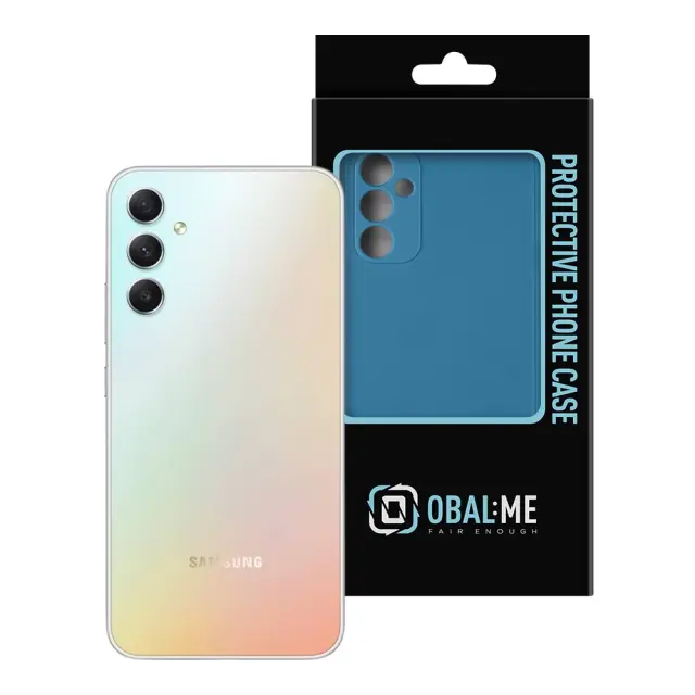 OBAL:ME Matte TPU Case for Samsung Galaxy A34 5G Dark Blue 3