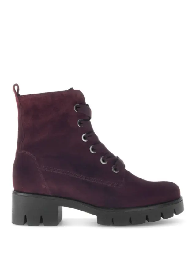 Gabor Μποτάκια Γυναικείο δέρμα Nubuck Μπορντώ GAB/71711 15-MULBERRY 3