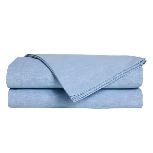 Σεντόνι Υπέρδιπλο 160x200+35 Casual Prints Das Home Με Λάστιχο70% Βαμβάκι-30% Πολυέστερ- 5447 Blue