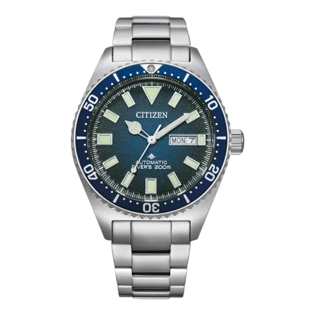 Citizen Promaster Mechanical Divers Men's Automatic Watch Silver Stainless Steel Bracelet NY0129-58LE
