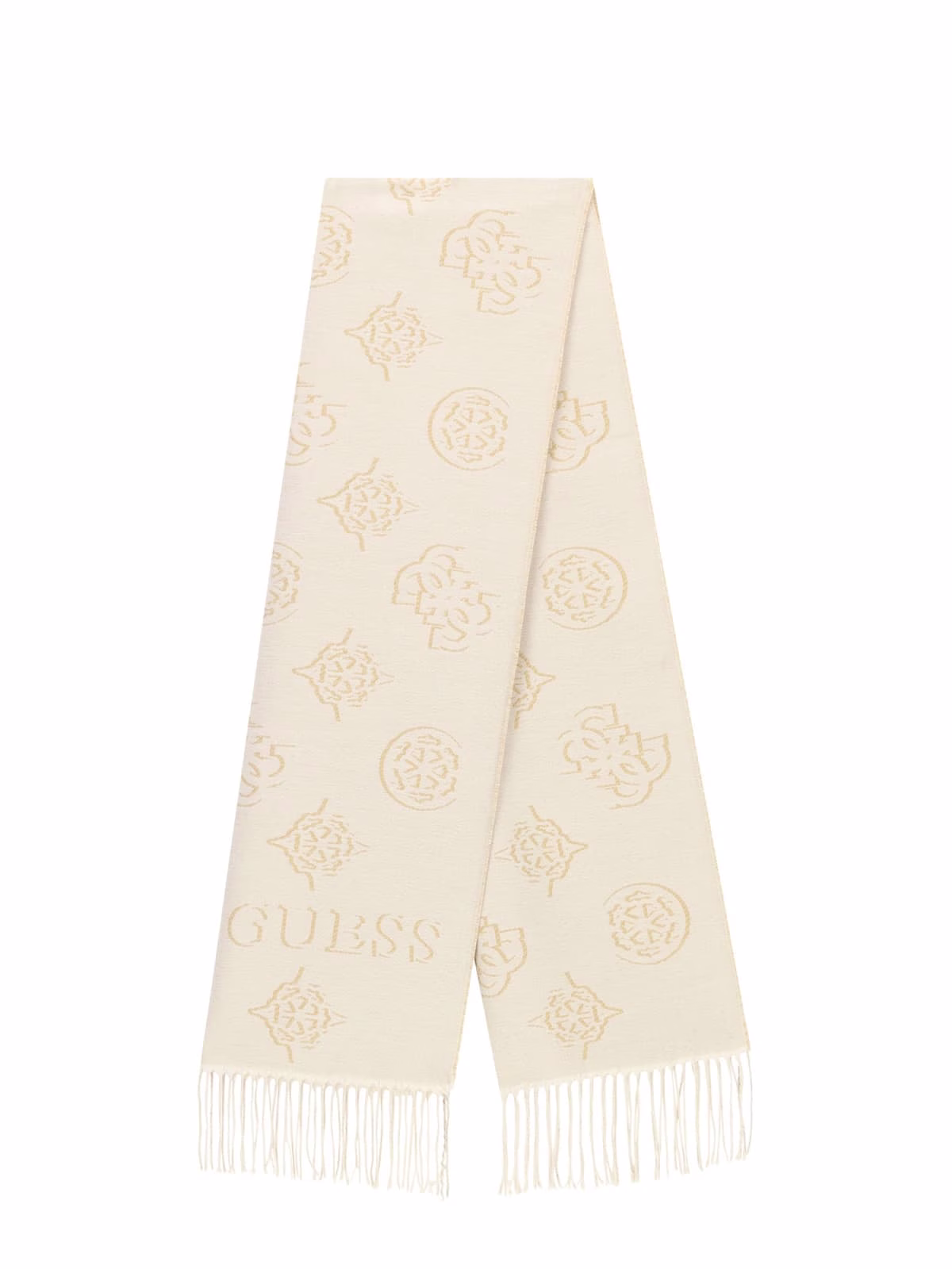 GUESS Κρεμ Κασκόλ ζακάρ Carmella Κρεμ - T/U 3