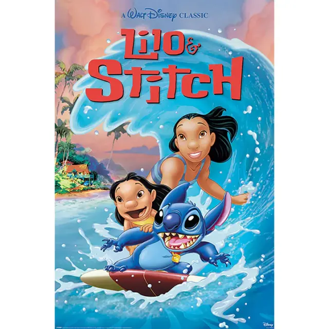 Αφίσα Pyramid International Lilo And Stitch (Wave Surf) 61x91.5εκ - PP34941