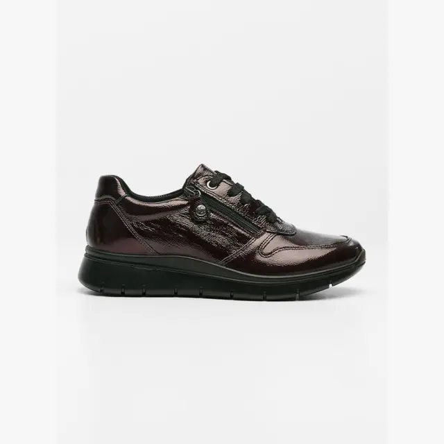 Imac Sneakers Γυναικείο δέρμα λουστρίνι Μπορντώ IMA/455960 BORDO