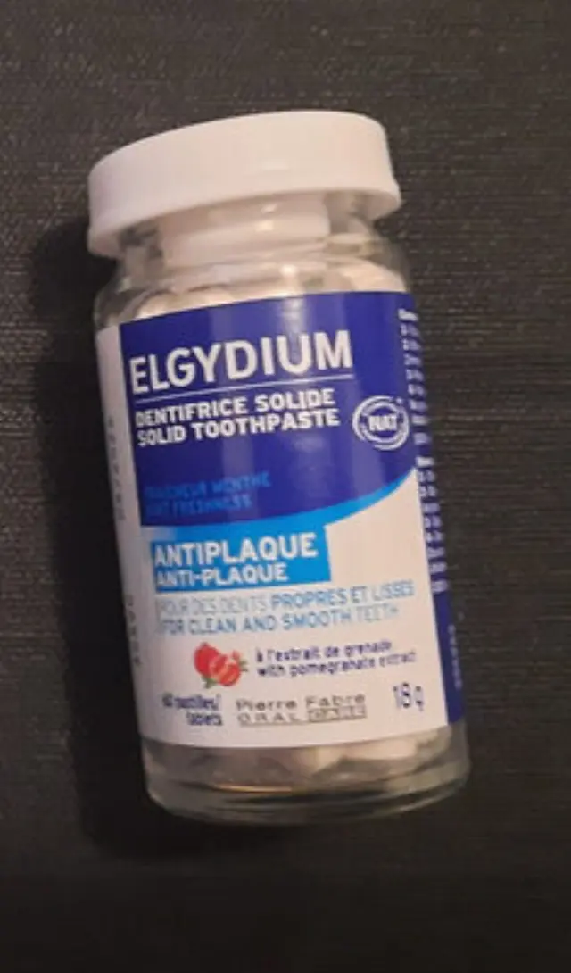 Elgydium Στερεή Οδοντόκρεμα Κατά της Πλάκας 60 μασώμενα δισκία
