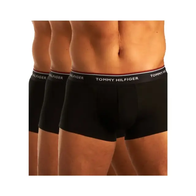 Tommy Hilfiger Ανδρικό Boxer Premium Essential Trunk - Τριπλό Πακέτο, Χρώμα Μαύρο - S