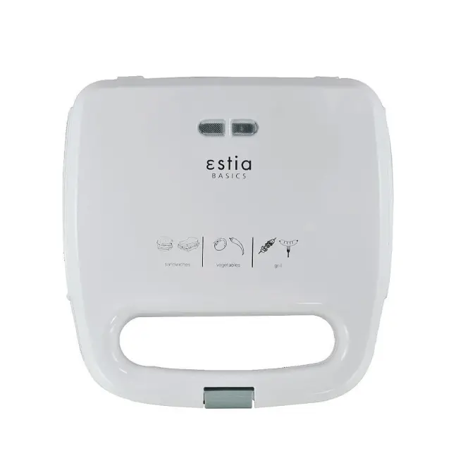 Τοστιέρα Gusto White 2 Θέσεων Λευκό 750W Estia 06-11154