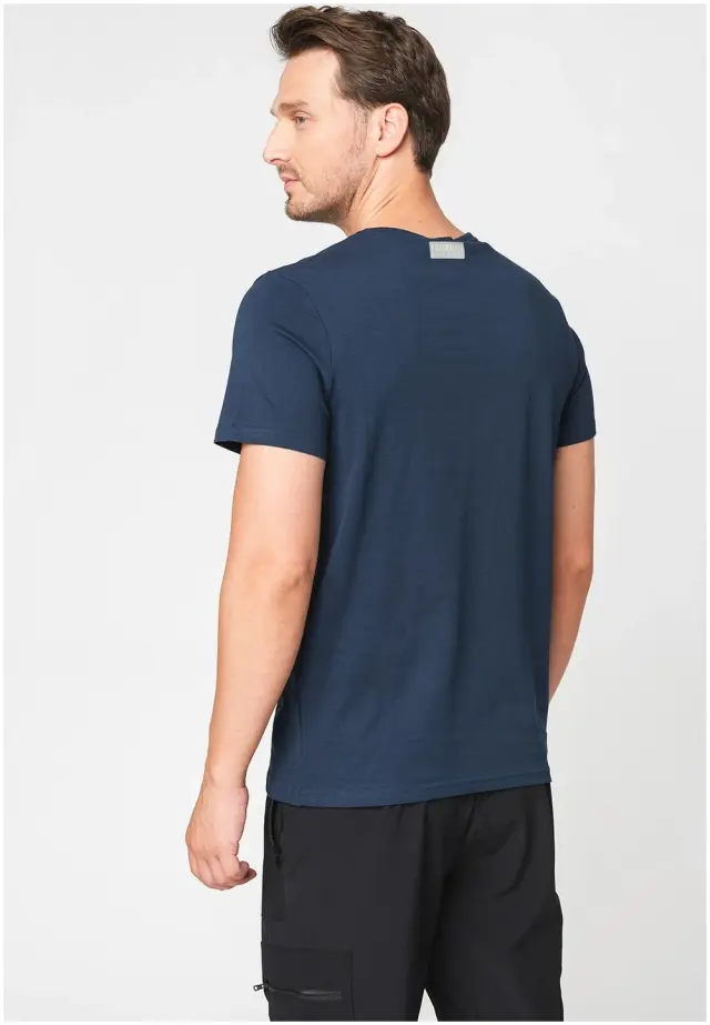 Bikkembergs - Ανδρικό T-shirt Κοντομάνικο BKK1MTS05-NAVY Μπλε Ναυτικό 3