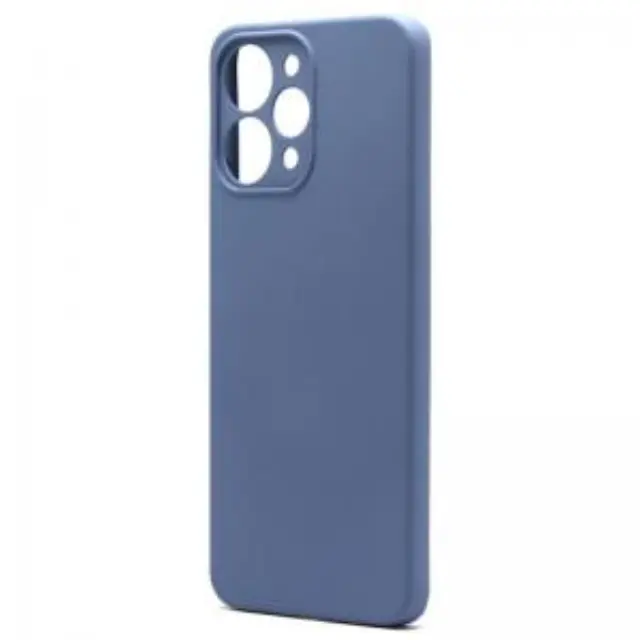 Θήκη Liquid Silicon inos Xiaomi Redmi 12 L-Cover Ματ Γκρι-Μπλε N62621 2