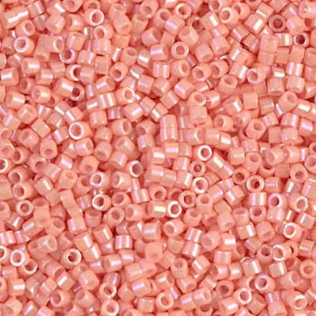 Χάντρα Miyuki Delica 11/0 - DB207 - Opaque Peach Luster ~7gr