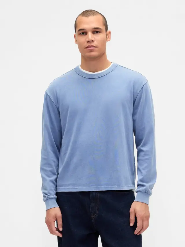 Ανδρική Μπλούζα Heavyweight Crop cornflower blue